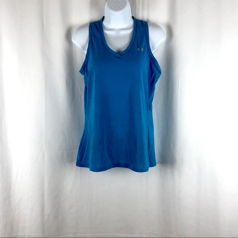 Under Armour heat gear V-neck running singlet M